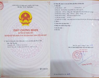 Dự án phân lô Huyện Bến Lức - Long An 2